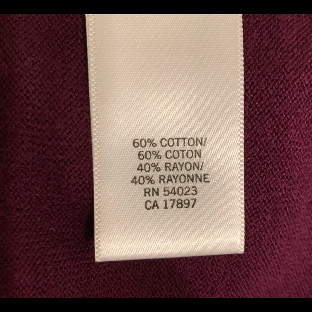 Banana Republic Tiered Cardigan - Plum Colored - Picture 5 of 6